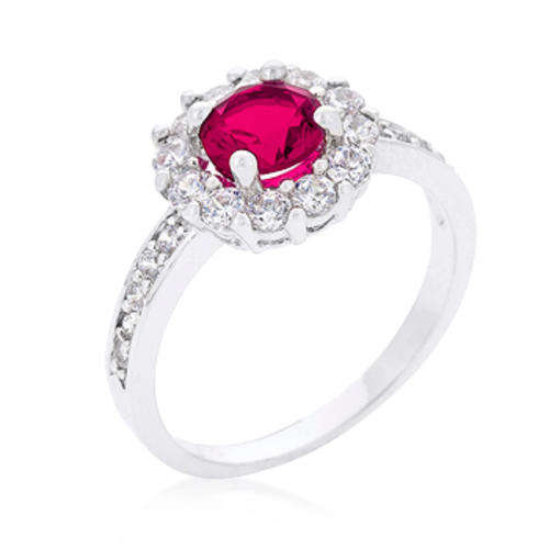 Pink Halo Engagement #7 Ring  *USA IMPORT* LOCAL  DELIVERY